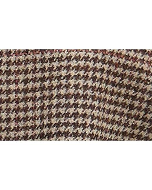 Barbour Brown Corina Houndstooth Wool Jacket