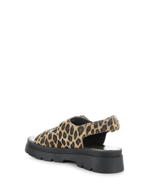 Bos. & Co. Black Cipher Slingback Platform Sandal