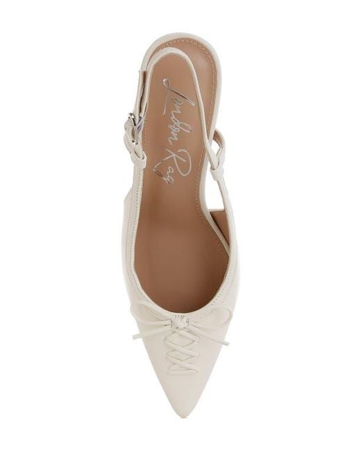 LONDON RAG White Danvers Pointed Toe Slingback Pump