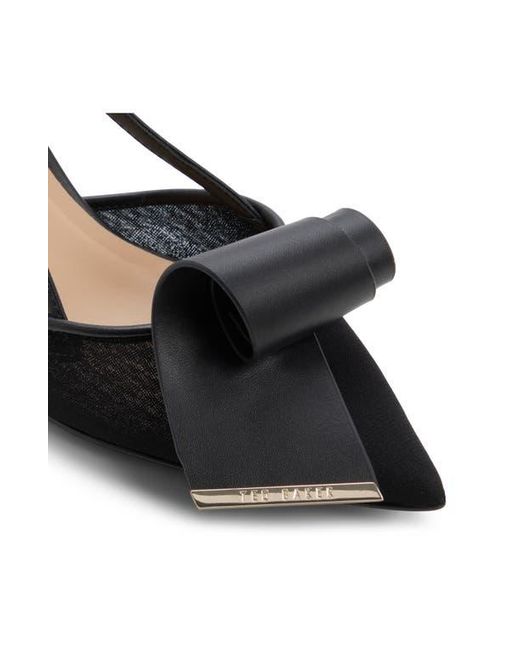 Ted Baker Black Romy Pointed Toe Slingback Pump