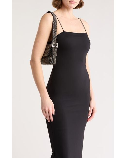 Jessica Mcclintock Fayra Crystal Mesh Shoulder Bag in Black | Lyst
