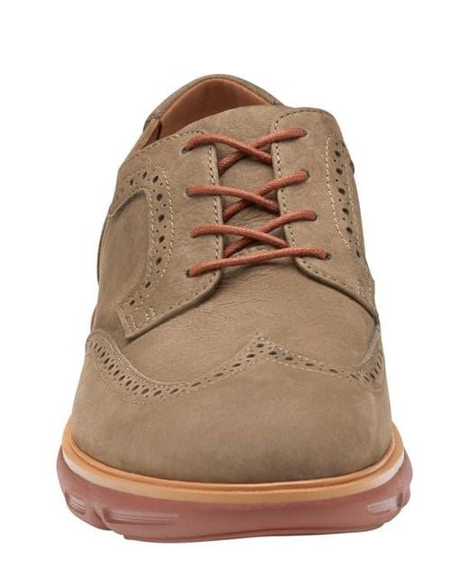 Johnston & Murphy Brown Larkin Wingtip Derby for men