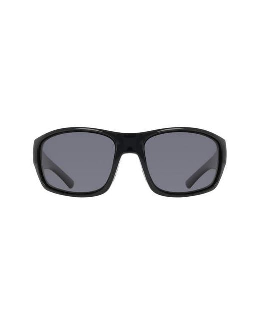 Dragon Black 64Mm Oversize Rectangular Sunglasses for men