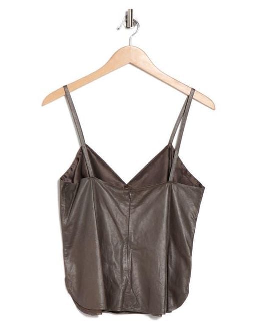 Twp Brown Campbell Leather Camisole