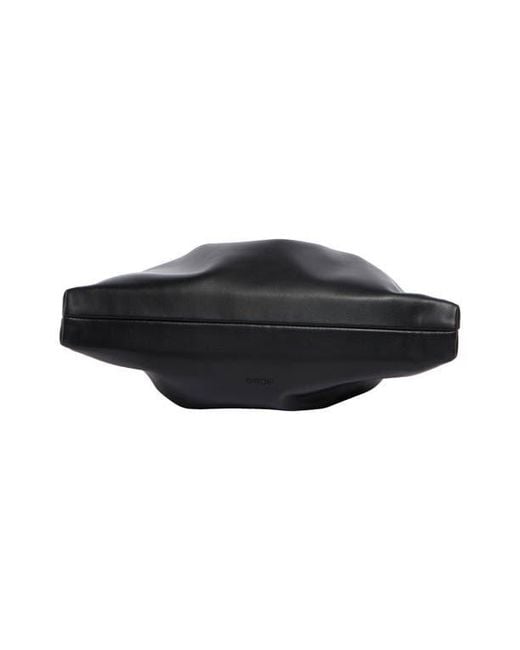 BCBGMAXAZRIA Black Drawstring Clutch