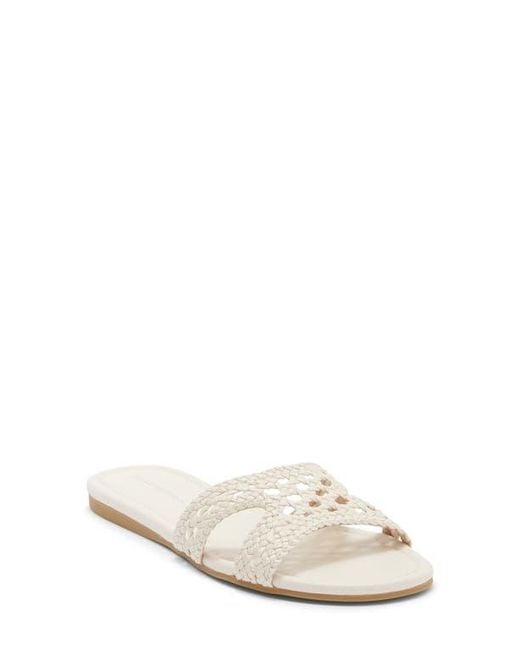 Stuart Weitzman White Briar Slide Sandal