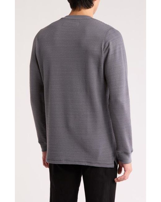James Campbell Gray Kula Textured Pullover for men