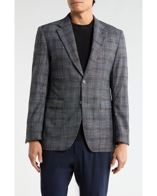 T.R. Premium Black Slim Fit Two Button Blazer for men