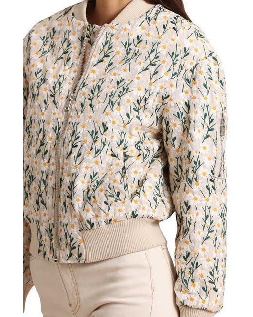 FIRLLED BOMBER JACKET
