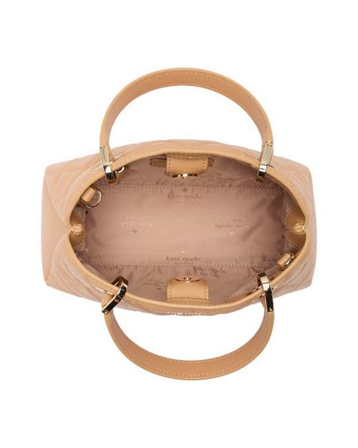 Kate Spade Natural Carey Small Quilted Sullivan Satchel Bag