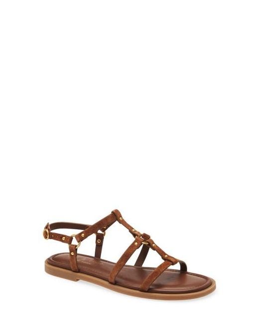 Rag & Bone Brown Geo Stud Gladiator Sandal