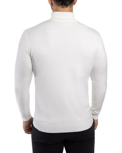 Xray Jeans White Turtleneck Pullover Sweater for men