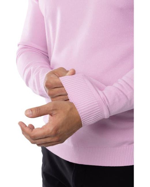 Xray Jeans Purple Ribbed V-Neck Sweater for men