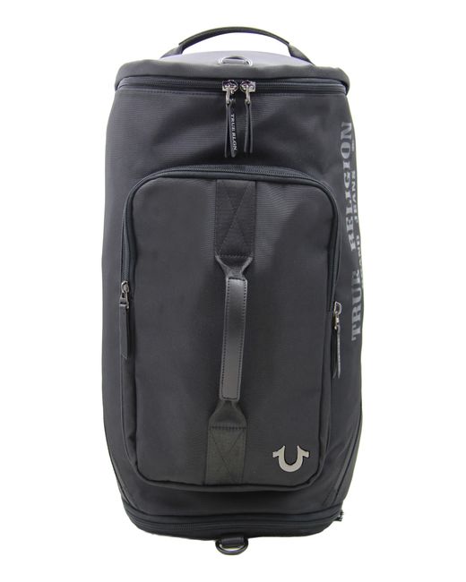 True Religion Black Switch Convertible Duffle Backpack for men