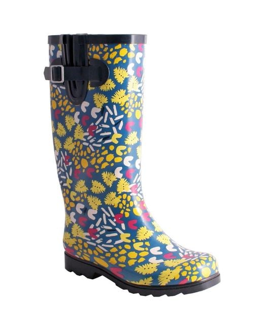 Nomad Blue Puddles Waterproof Rain Boot