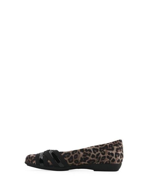 White Mountain Black Chic Flat