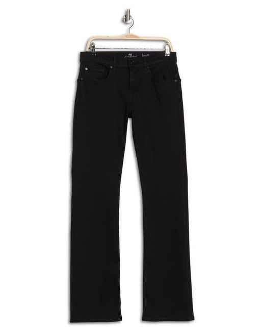 7 For All Mankind Black Brett Bootcut Jeans for men