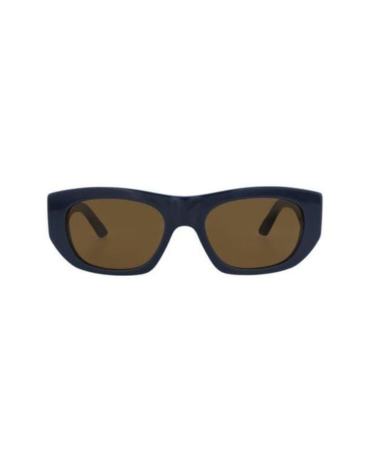 McQueen Blue 54Mm Square Sunglasses