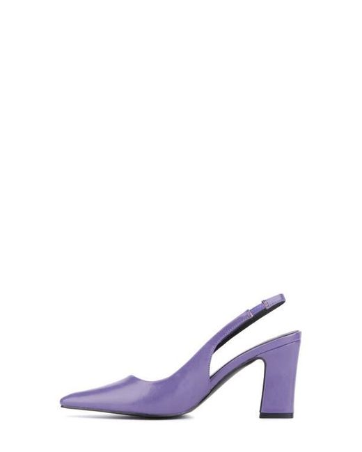 New York & Company Purple Theresa Slingback Pump