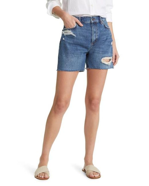 Rails Blue The Hermosa Distressed Denim Shorts