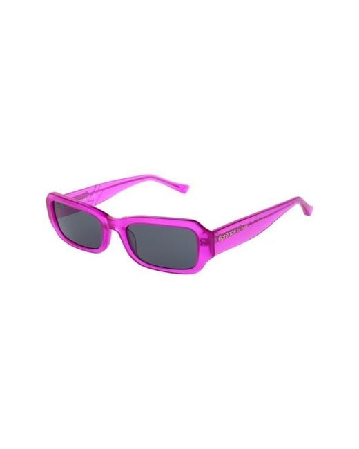 Florence By Mills Pink 54Mm Rectangular Sunglasses