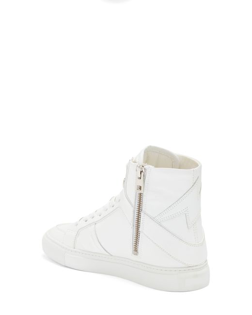 Zadig & Voltaire White Zv1747 High Flash Sneaker