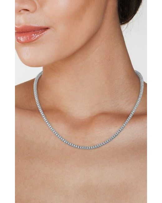 Kenneth Jay Lane White Classic Cubic Zirconia Tennis Necklace & Bracelet Set