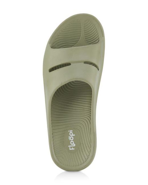 FLOOPI Green Sophie Comfort Slide Sandal