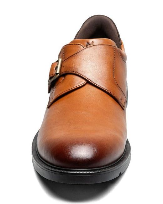 Nunn Bush Brown Kore Ez Hero Plain Toe Monk Shoe for men