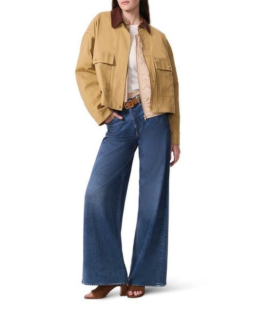 Rag & Bone Natural Nonie Cotton Jacket With Removable Lining
