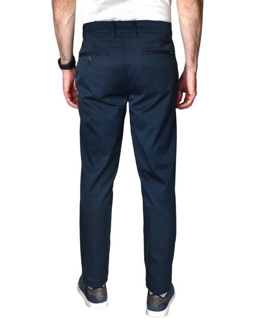 Vintage 1946 Blue Performance Flat Front Pants for men