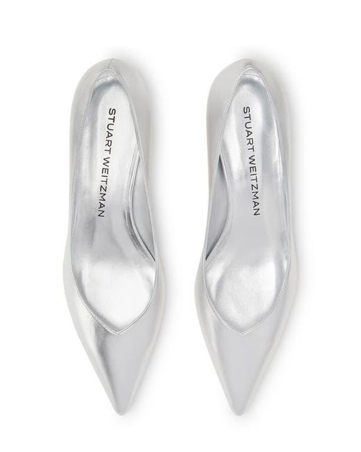 Stuart Weitzman White Eva Pump