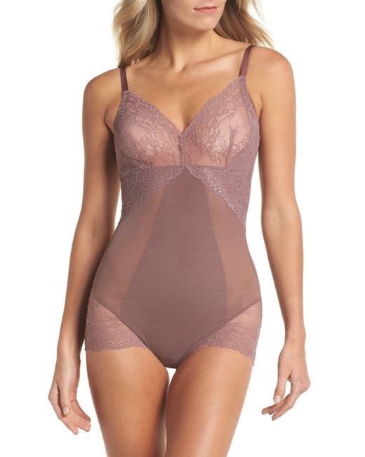 Spotlight Lace-trimmed Stretch-tulle Bodysuit In Foundation