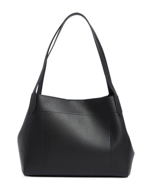 Sam Edelman Black Hellen Pebbled Leather Tote Bag