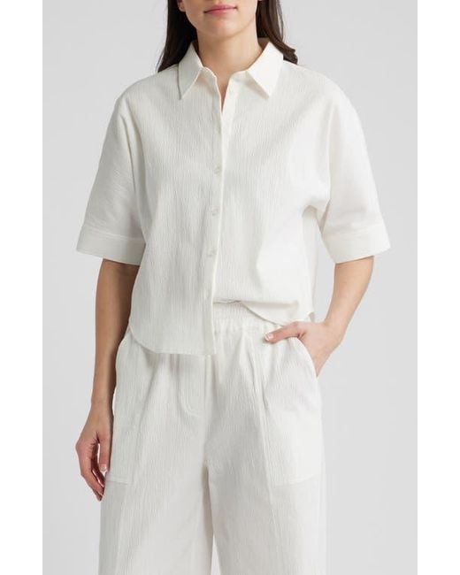 Bernardo Gray Texture Dolman Shirt