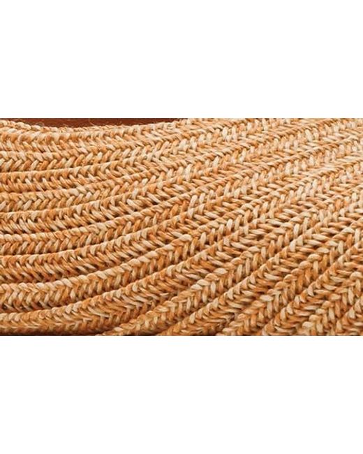 Steve Madden Brown Elegant Raffia Half D'Orsay Pump