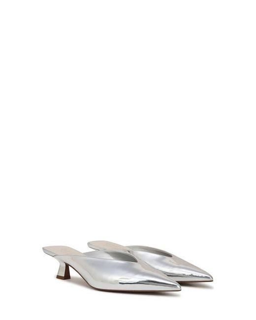 Franco Sarto White Jayda Kitten Heel Mule