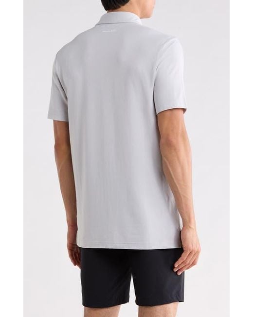 Travis Mathew White Featherweight Performance Polo for men