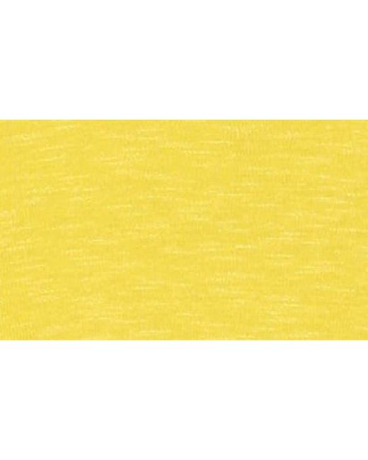 John Varvatos Yellow Lex Linen Blend Slub Sweater for men