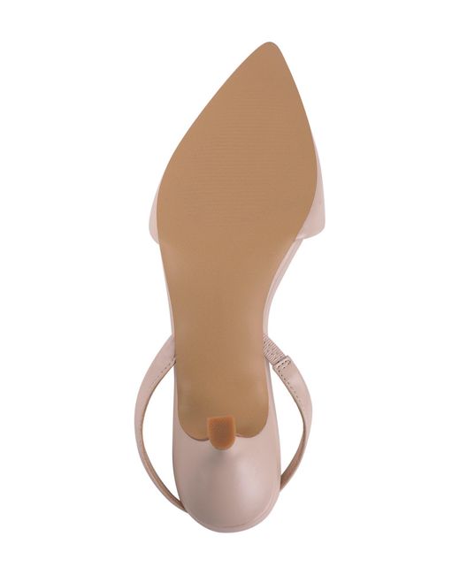French Connection Pink Slingback Kitten Heel Pump