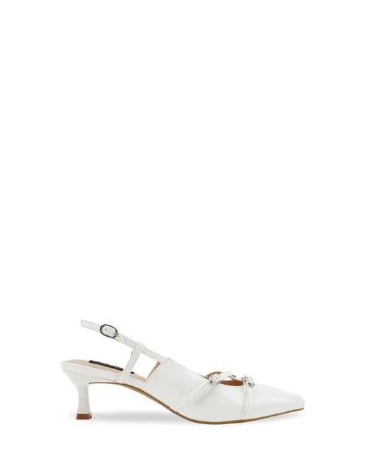 Rachel Roy White Chase Slingback Pump