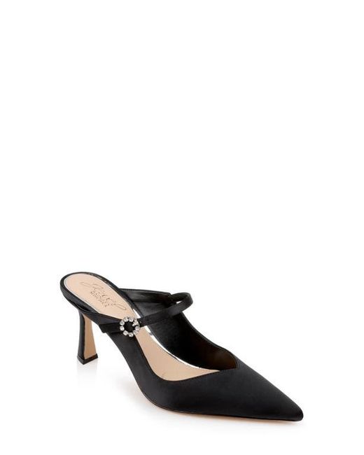 Badgley Mischka Black Kaylin Mary Jane Pointed Toe Mule