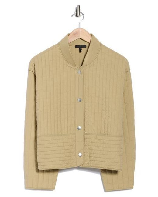 Rag & Bone Natural Bobbi Cropped Quilted Jacket