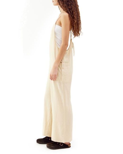 BDG Natural Linen Blend Overalls