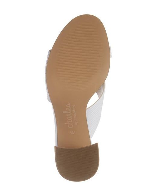 Charles David White Rhythmic Sandal