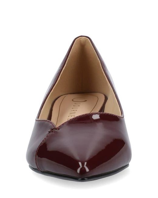 Journee Collection Brown Carmin Pointed Toe Flat