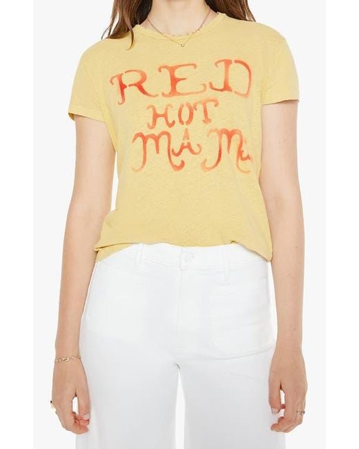 Mother Yellow The Sinful Short Sleeve Graphic T-Shirt