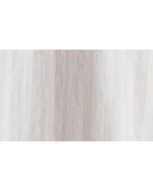Steve Madden Gray Stripe Inverted Pleat Cotton Maxi Dress