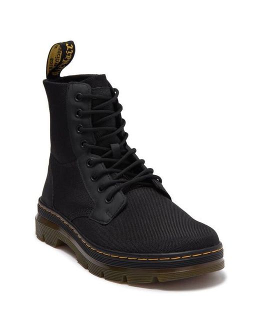 Dr. Martens Black Combs Lug Sole Combat Boot for men