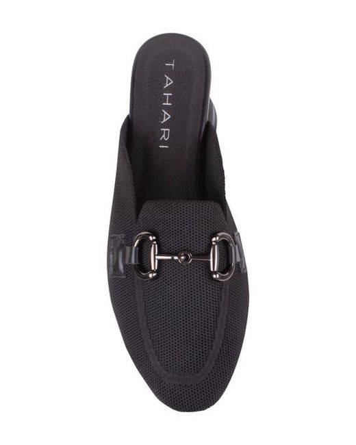 Tahari Black Augustine Bit Loafer Mule